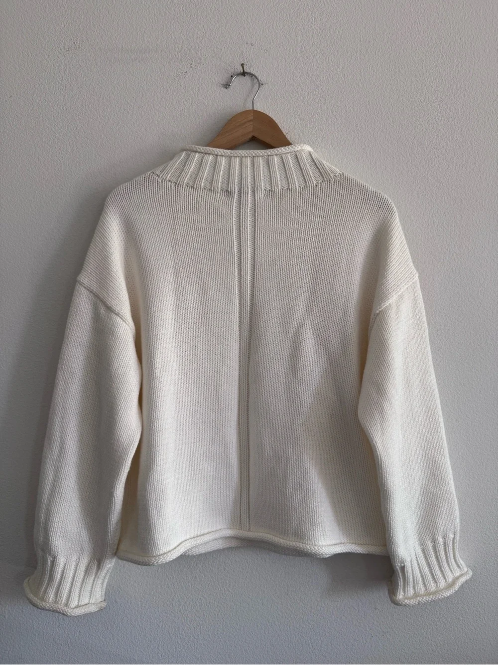 NWT J Crew 2025 Rollneck Sweater In Ivory Size XS